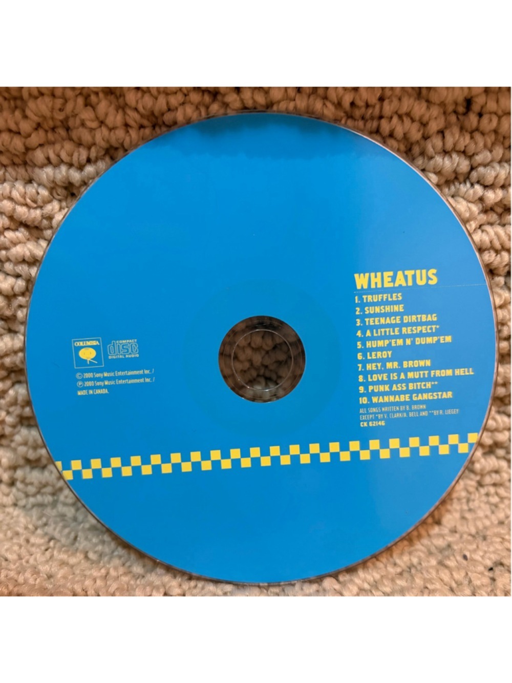 Wheatus Self-Titled CD Album Music